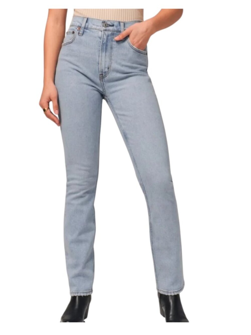 Abercrombie and Fitch 90s Slim Straight Ultra High Rise Jeans